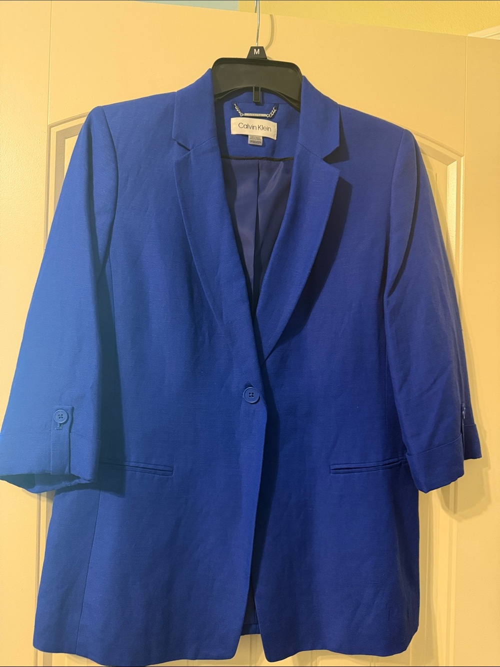 Calvin Klein Bold Cobalt Blue Blazer
